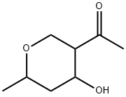 Ethanone, 1-(tetrahydro-4-hydroxy-6-methyl-2H-pyran-3-yl)- (9CI) Structure