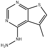 4-HYDRAZINO-5-METHYLTHIENO[2,3-D]PYRIMIDINE 구조식 이미지