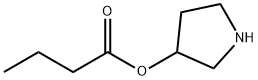 Butanoic acid, 3-pyrrolidinyl ester (9CI) Structure