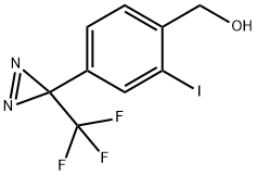 2-Iodo-4-[3-(trifluoroMethyl)-3H-diazirin-3-yl]benzeneMethanol 구조식 이미지