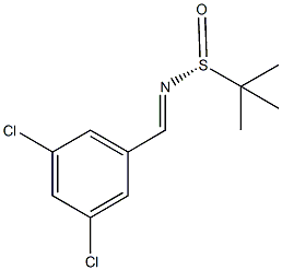 (R)-N-(3,5-Dichlorobenzylidene)-2-methylpropane-2-sulfinamide Structure
