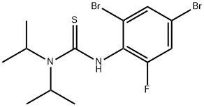 N'-(2,4-Dibromo-6-fluorophenyl)-N,N-diisopropylthiourea Structure