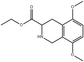 5,8-Dimethoxy-1,2,3,4-tetrhydroisoquinoline-3-carboxylic acid ethyl ester Structure