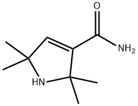 2,2,5,5-사메틸-3-피롤린-3-카르복스 아마이드 구조식 이미지
