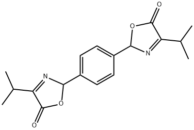 5(2H)-Oxazolone,  2,2-(1,4-phenylene)bis[4-(1-methylethyl)- 구조식 이미지