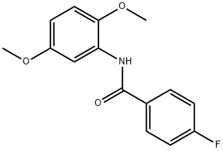 N-(2,5-DIMETHOXYPHENYL)-4-FLUOROBENZAMIDE Structure