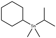 Cyclohexylisopropyldimethylstannane Structure