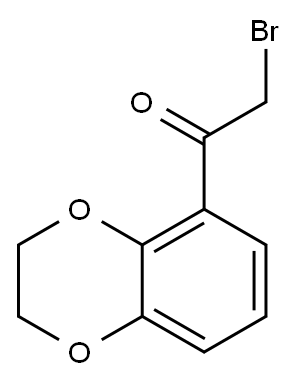 2-BROMO-1-(2,3-DIHYDRO-1,4-BENZODIOXIN-5-YL)-1-ETHANONE 구조식 이미지