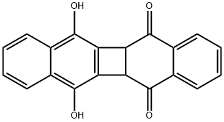 5a,11b-Dihydro-6,11-dihydroxydibenzo[b,h]biphenylene-5,12-dione Structure