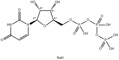 Uridine-5'-triphosphoric acid trisodium salt Structure