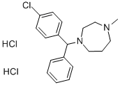 1-[P-CHLORODIPHENYLMETHYL]-4-METHYL-1,4-DIAZACYCLOHEPTANE DIHYDROCHLORIDE Structure