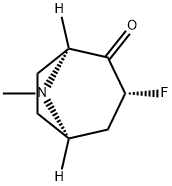 8-Azabicyclo[3.2.1]octan-2-one,3-fluoro-8-methyl-,(1S,3R,5R)-(9CI) Structure