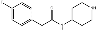 2-(4-fluorophenyl)-N-piperidin-4-ylacetamide Structure