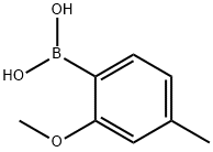 보론산,(2-메톡시-4-메틸페닐)-(9Cl) 구조식 이미지