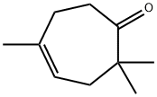 2,2,5-트리메틸-4-사이클로헵텐-1-온 구조식 이미지