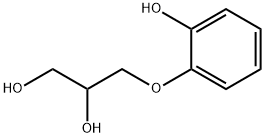 3-(2-Hydroxyphenoxy)-1,2-propanediol Structure