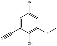 5-BROMO-2-HYDROXY-3-METHOXYBENZONITRILE Structure