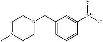 1-METHYL-4-(3-NITROBENZYL)PIPERAZINE 구조식 이미지