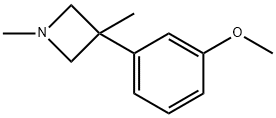 1,3-Dimethyl-3-(m-methoxyphenyl)azetidine Structure