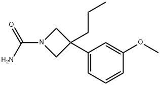 3-(m-Methoxyphenyl)-3-propyl-1-carbamoylazetidine Structure