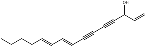 (8E,10E)-1,8,10-Pentadecatriene-4,6-diyn-3-ol 구조식 이미지