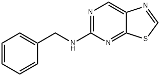 5-(벤질아미노)티아졸로[5,4-d]피리미딘 구조식 이미지