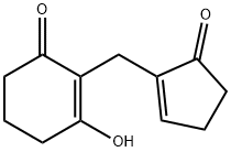 3-Hydroxy-2-[(5-oxo-1-cyclopenten-1-yl)methyl]-2-cyclohexen-1-one Structure