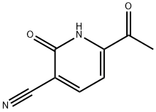 3-Pyridinecarbonitrile, 6-acetyl-1,2-dihydro-2-oxo- (9CI) 구조식 이미지