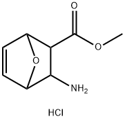 methyl 3-amino-7-oxabicyclo[2.2.1]hept-5-ene-2-carboxylate hydrochloride 구조식 이미지