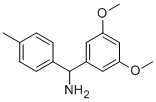 3,5-DIMETHOXY-ALPHA-(4-METHYLPHENYL)-BENZENEMETHANAMINE Structure