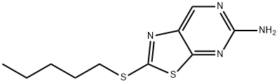 5-아미노-2-(펜틸티오)티아졸로[5,4-d]피리미딘 구조식 이미지