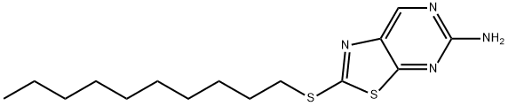 5-Amino-2-(decylthio)thiazolo[5,4-d]pyrimidine Structure