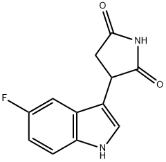 3-(5-fluoro-indol-3-yl)-pyrrolidine-2,5-dione Structure