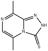 5,8-디메틸-1,2,4-트리아졸로[4,3-a]피라진-3-티올 구조식 이미지