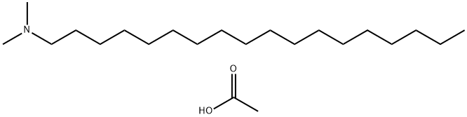 N, N-DIMETHYLOCTADECYLAMINE ACETATE Structure