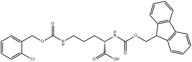 FMOC-ORN(2-CL-Z)-OH Structure