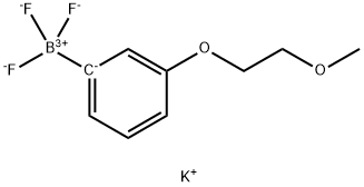 Potassiumtrifluoro[3-(2-methoxyethoxy)phenyl]boranuide Structure