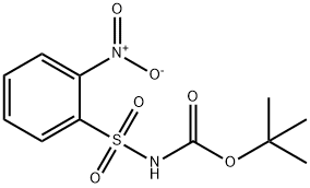 N-(TERT-BUTOXYCARBONYL)-2-NITROBENZENESULFONAMIDE Structure