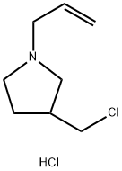 1-allyl-3-(chloromethyl)pyrrolidine hydrochloride 구조식 이미지