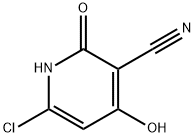 6-chloro-4-hydroxy-2-oxo-1,2-dihydropyridine-3-carbonitrile 구조식 이미지