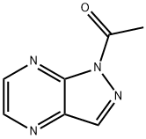 1H-Pyrazolo[3,4-b]pyrazine, 1-acetyl- (8CI) Structure