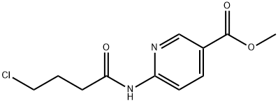 Methyl 6-[(4-chlorobutanoyl)amino]nicotinate 구조식 이미지