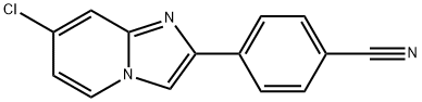 4-(7-Chloroimidazo[1,2-a]pyridin-2-yl)benzonitrile Structure