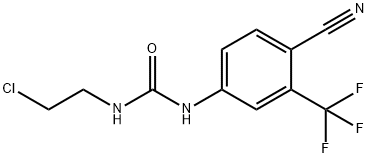 N-(2-Chloroethyl)-N'-[4-cyano-3-(trifluoromethyl)phenyl]urea Structure