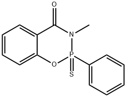 2-Phenyl-3-methyl-2,3-dihydro-4H-1,3,2-benzoxazaphosphorin-4-one 2-sul fide 구조식 이미지
