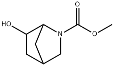 2-Azabicyclo[2.2.1]heptane-2-carboxylic  acid,  6-hydroxy-,  methyl  ester Structure