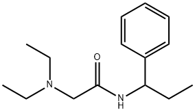 2-(Diethylamino)-N-(alpha-ethylbenzyl)acetamide Structure