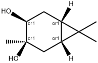 (1alpha,3alpha,4alpha,6alpha)-3,7,7-trimethylbicyclo[4.1.0]heptane-3,4-diol 구조식 이미지