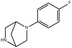 (1S,4S)-(-)-2-(4-FLUOROPHENYL)-2,5-DIAZABICYCLO[2.2.1]HEPTANE, HYDROBROMIDE Structure