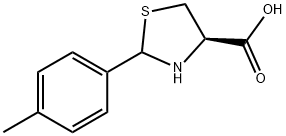 2-[r,s]-(4-methylphenyl)thiazolidine-4-[r]-carboxylic acid Structure